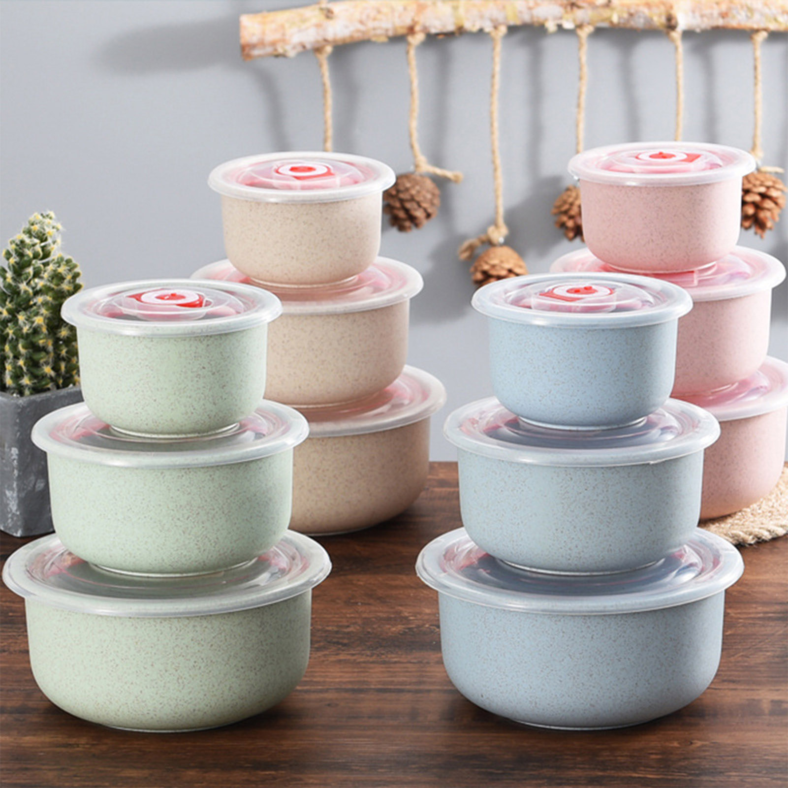 Meal Prep Ideas - 3개 세트 음식 보관 용기 도시락