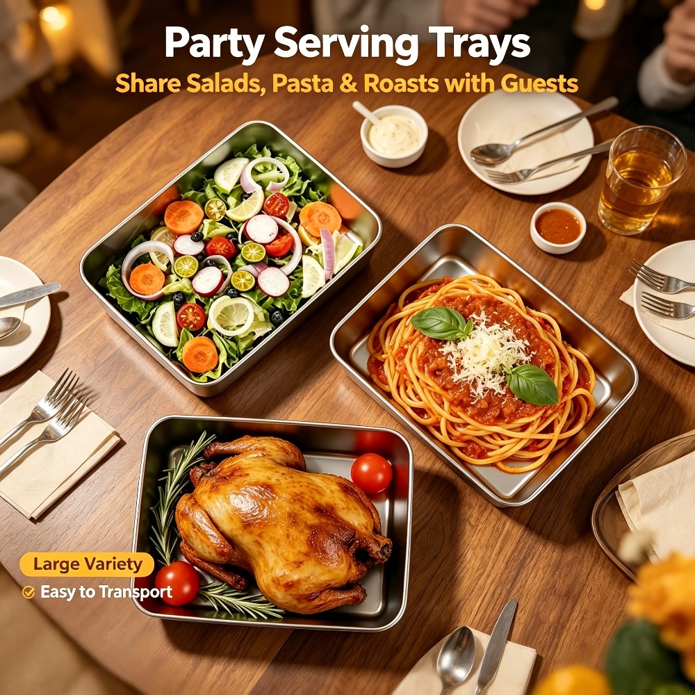 Meal Prep List - 6개 묶음 스테인리스 스틸 푸드 스토리지