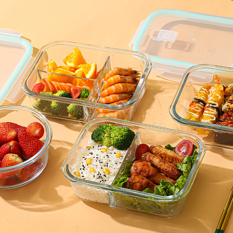 Meal Prep Glass Containers Oven Safe - 유리 신선도 유지 용기 고붕규산염 내열