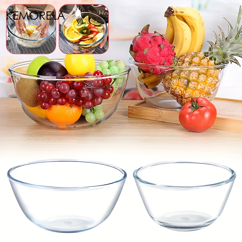 Meal Prep Glass Containers Oven Safe - 1개 딥 믹싱 볼 - 고강도