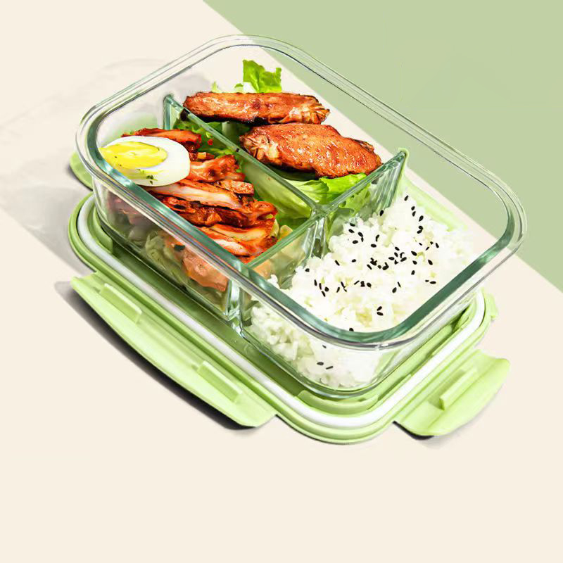 Meal Prep Glass Containers Oven Safe - 고품질 도시락 상자 유리 1050ml 식품