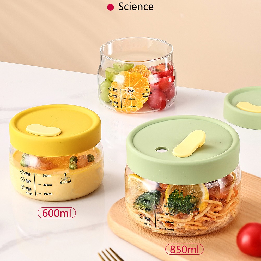 Meal Prep Glass Containers Oven Safe - 600-850ml 유리 식품 저장 용기 밀폐