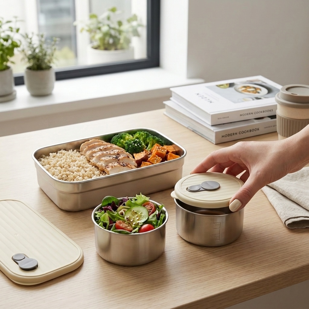 Meal Prep Kinder - 전자레인지 사용 가능 304 스테인리스 도시락