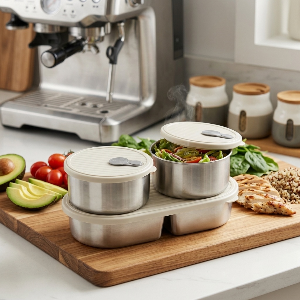Meal Prep Kinder - 전자레인지 사용 가능 304 스테인리스 도시락