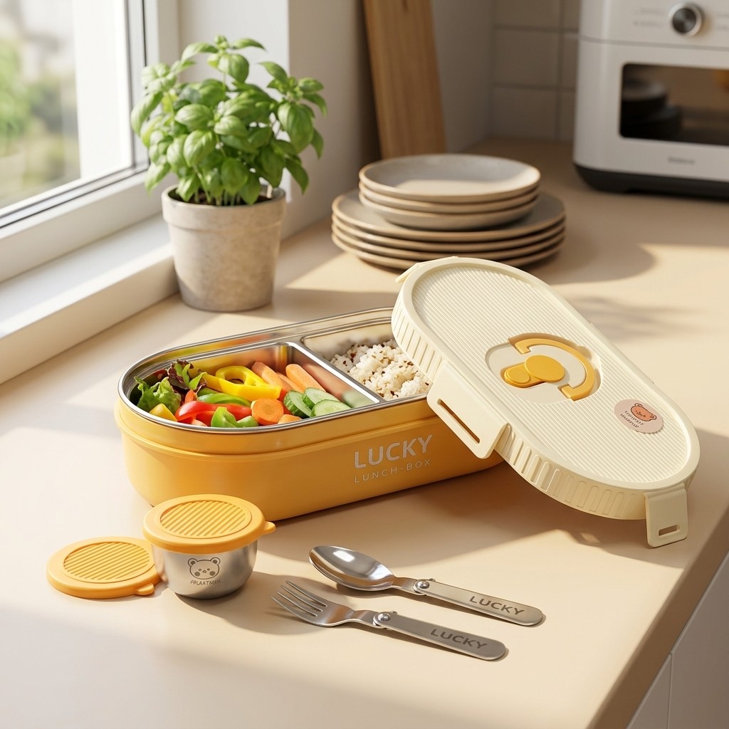 Meal Prep Kinder - 전자레인지 사용 가능 304 스테인리스 도시락,