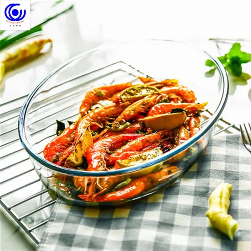 Meal Prep Glass Containers Oven Safe - 대용량 강화 유리 베이킹 접시 팬,