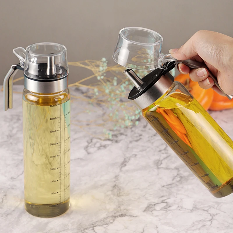 Herb Keeper Bottle - 304 스테인리스 스틸 손잡이 양념병 유리