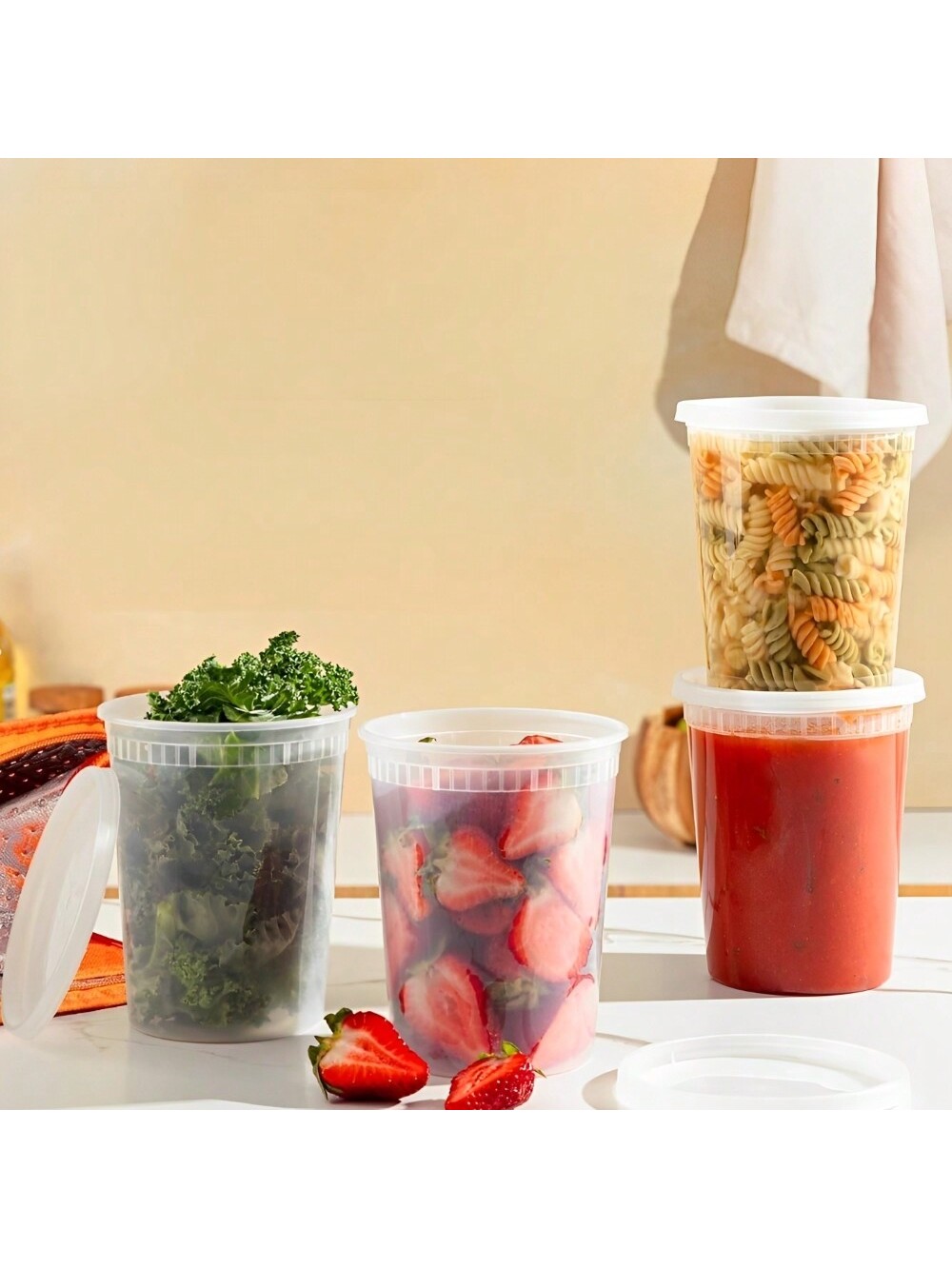 뚜껑이 있는 플라스틱 델리 용기, 식품 보관 용기, 뚜 - Meal Prep List 리뷰 및 가격