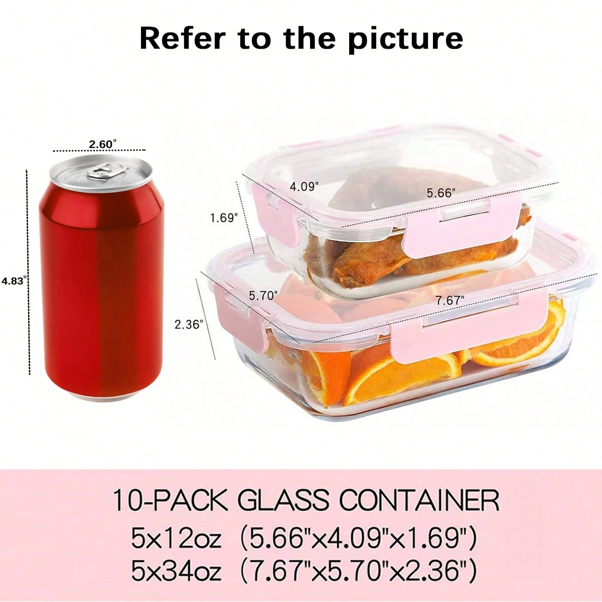 10개 세트 유리 식품 보관 용기, 현대적인 투명 보로 - Meal Prep Glass Containers Oven Safe 리뷰 및 가격