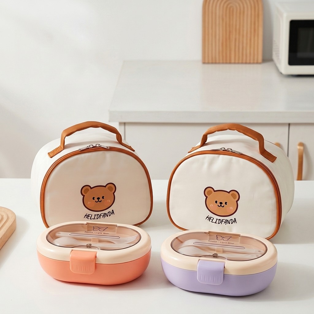 휴대용 플라스틱 도시락 어린이 학교용 누수 방지 칸막이 - Meal Prep Kinder 리뷰 및 가격