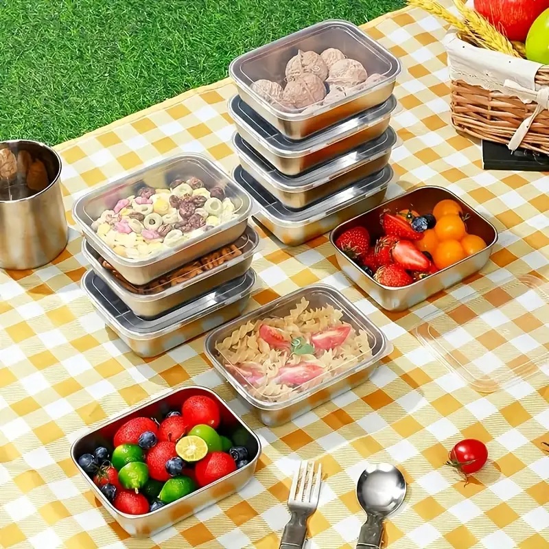 5종 스테인리스 스틸 식품 보관 용기, 냉장고, 도시락 - Meal Prep Ideas 리뷰 및 가격
