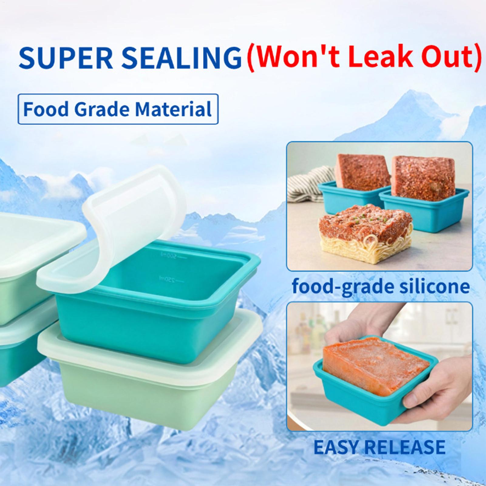 실리콘 수프 몰드 500ml 뚜껑이 있는 냉동 용기 간 - Meal Prep Chia Pudding 리뷰 및 가격