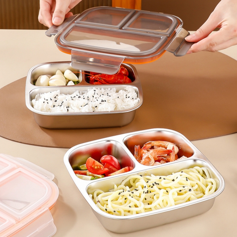 304 스테인리스 스틸 도시락, 600ml 뚜껑 있는  - Meal Prep Kinder 리뷰 및 가격