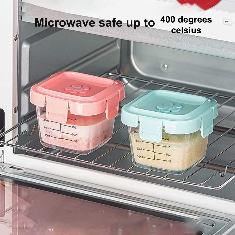 항아리 전자 레인지 안전 유아용 유리 식품 보관함, 냉 - Meal Prep Glass Containers Oven Safe 리뷰 및 가격