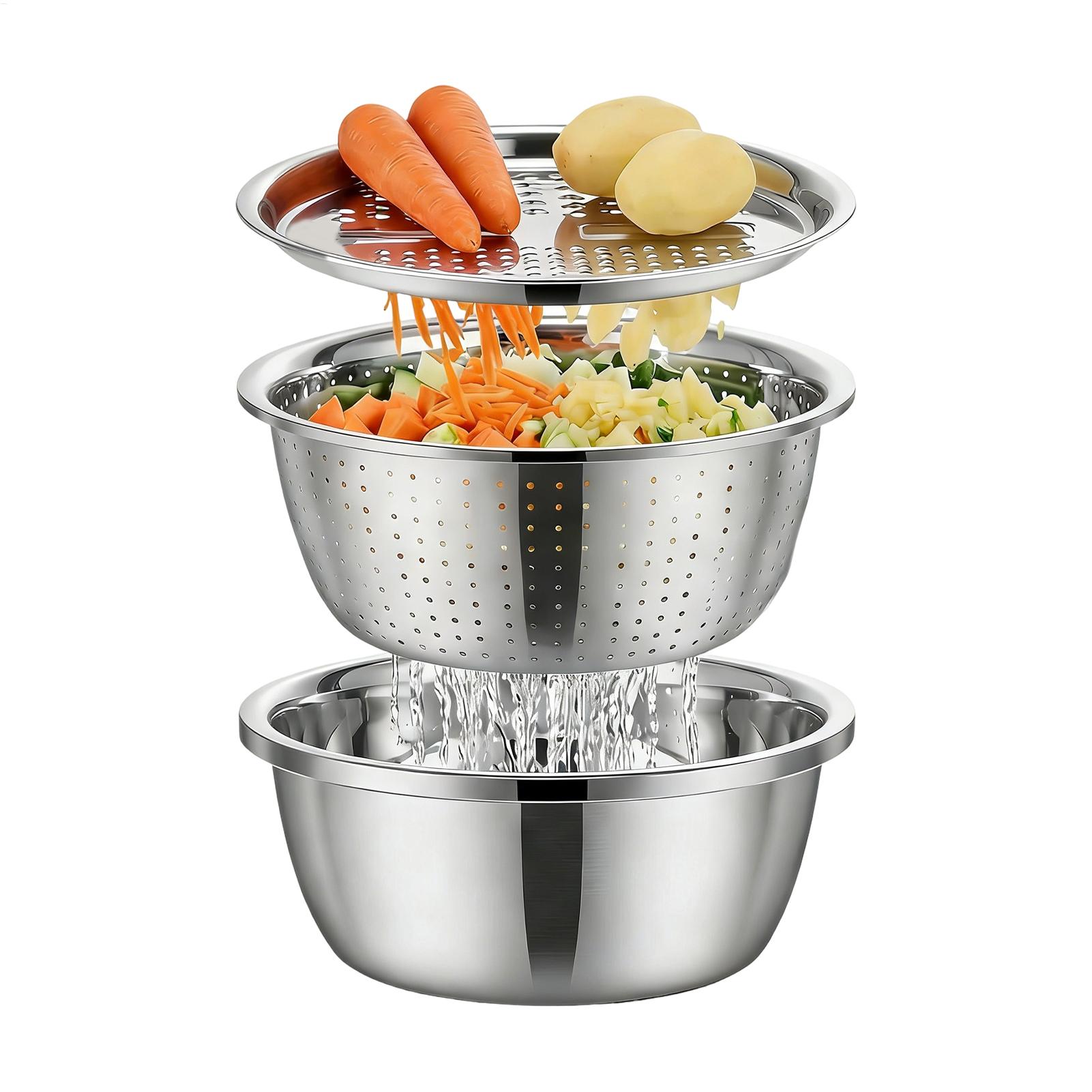 스테인리스 스틸 채반 26cm 야채 과일 쌀 파스타 세 - Meal Prep With Rice 리뷰 및 가격