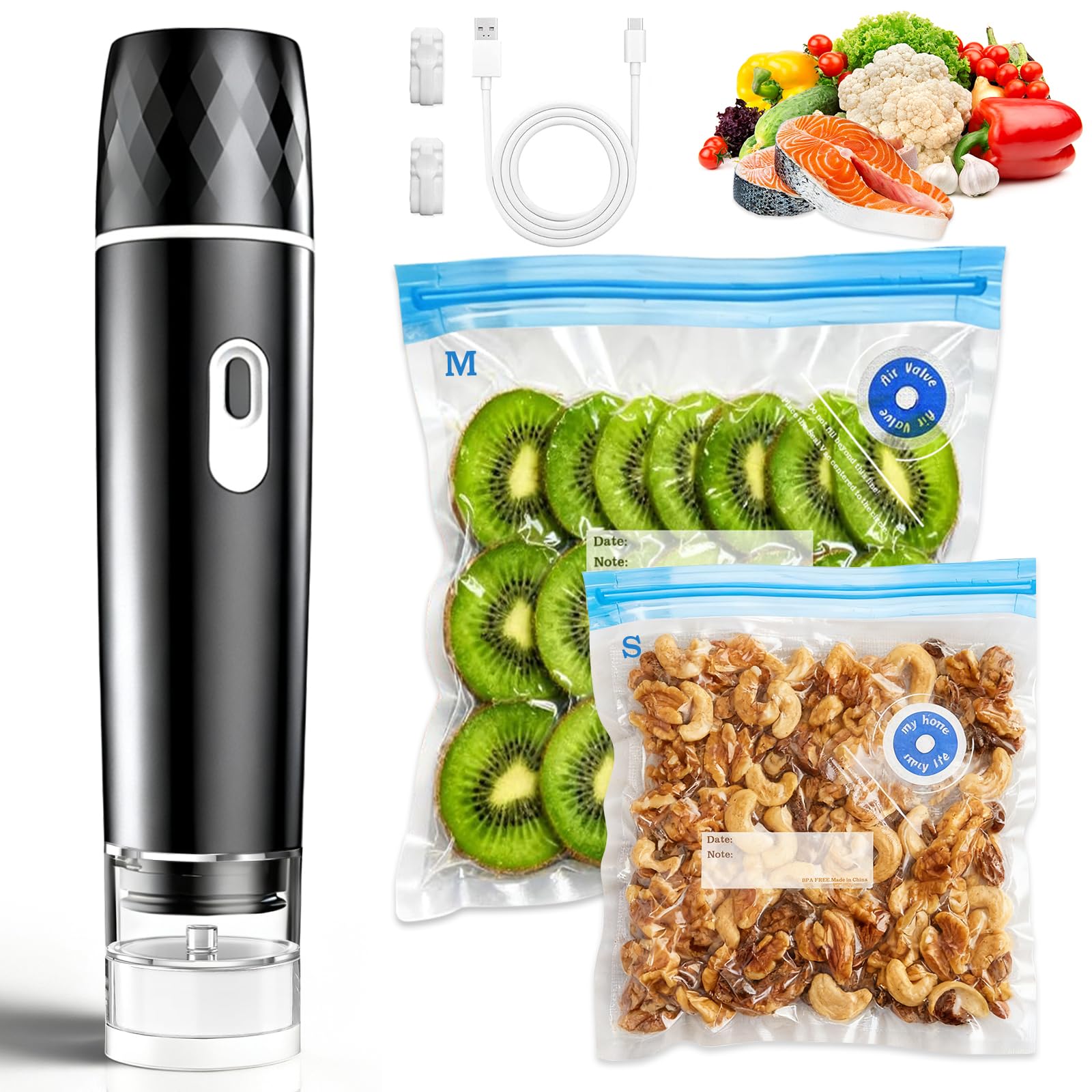 식품 진공 포장기, 60KPA 강력 흡입 휴대용 진공  - Meal Prep List 리뷰 및 가격