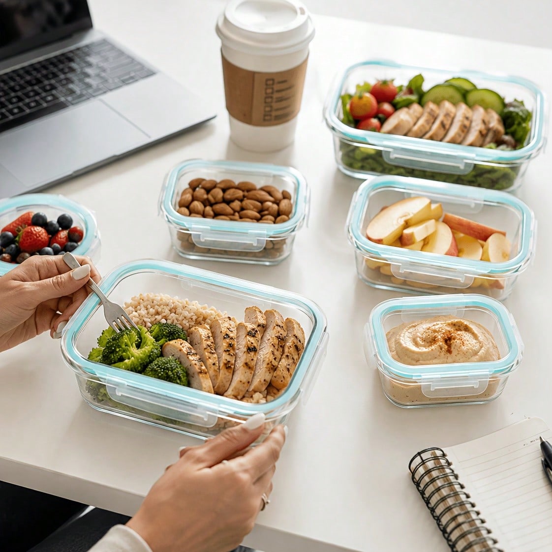 유리 식품 보관 용기 세련된 모던 디자인 밀폐형 식사  - Meal Prep Glass Containers Oven Safe 리뷰 및 가격