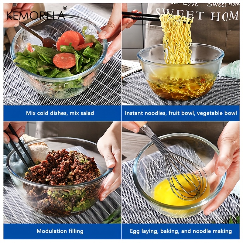 1개 딥 믹싱 볼 - 고강도 유리 샐러드 볼, 식기세척 - Meal Prep Glass Containers Oven Safe 리뷰 및 가격