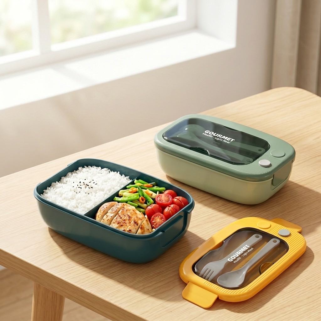 전자레인지용 플라스틱 도시락 2칸 누수방지 점심 도시락 - Meal Prep Kinder 리뷰 및 가격