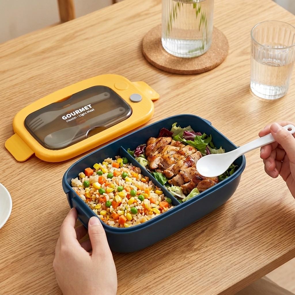 전자레인지용 플라스틱 도시락 2칸 누수방지 점심 도시락 - Meal Prep Kinder 리뷰 및 가격
