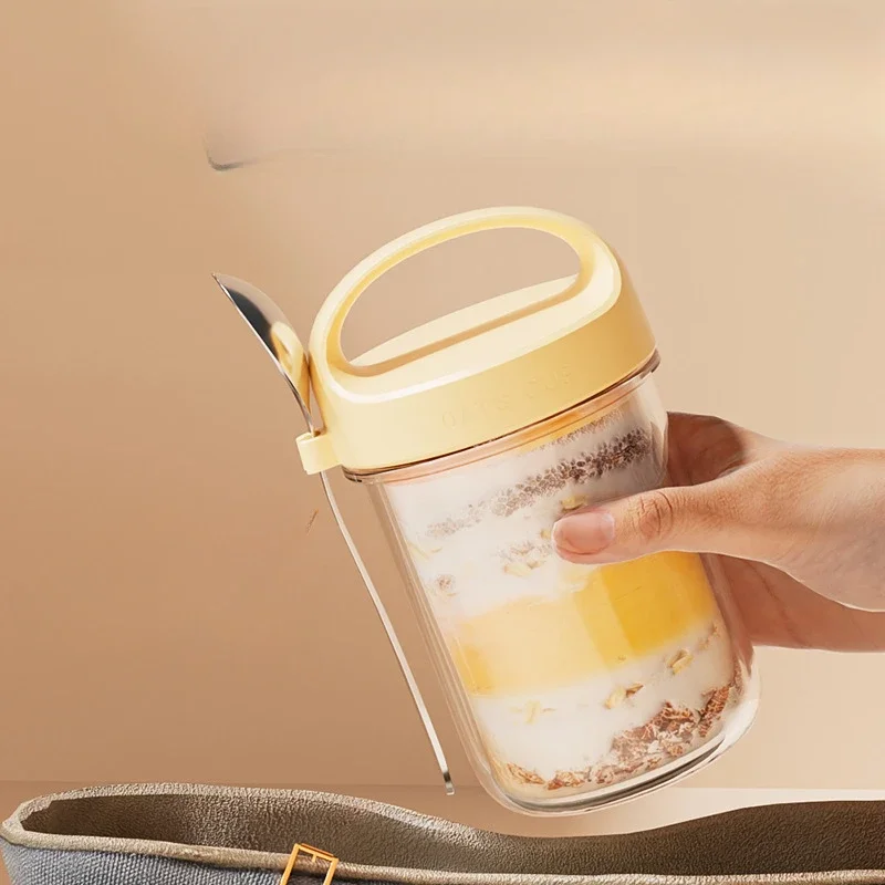 420ML 새로운 아침 식사 컵 오트밀 시리얼 너트 요 - Meal Prep Glass Containers Oven Safe 리뷰 및 가격