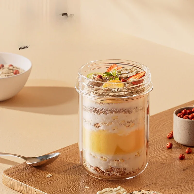 420ML 새로운 아침 식사 컵 오트밀 시리얼 너트 요 - Meal Prep Glass Containers Oven Safe 리뷰 및 가격