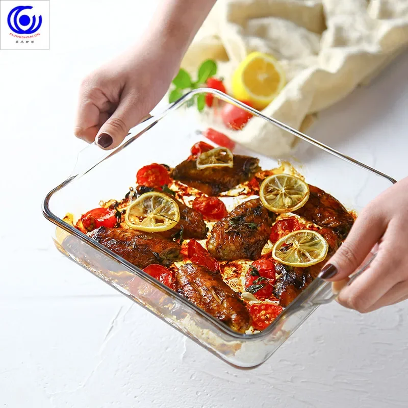 대용량 강화 유리 베이킹 접시 팬, 오븐 기본 플레이트 - Meal Prep Glass Containers Oven Safe 리뷰 및 가격