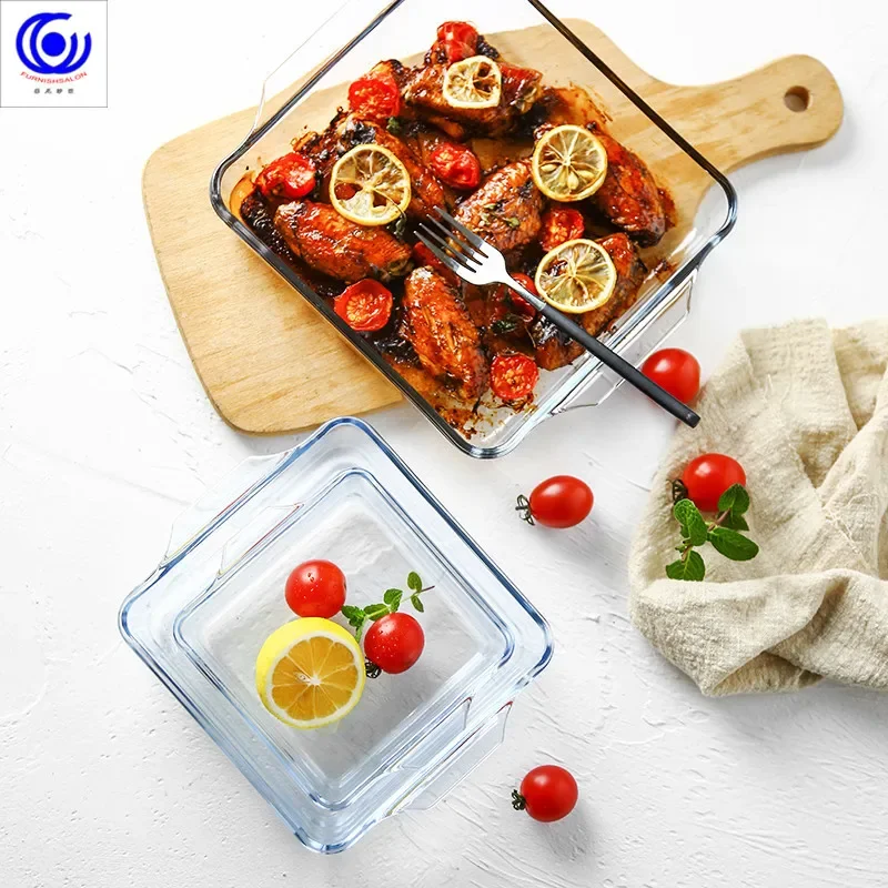 대용량 강화 유리 베이킹 접시 팬, 오븐 기본 플레이트 - Meal Prep Glass Containers Oven Safe 리뷰 및 가격