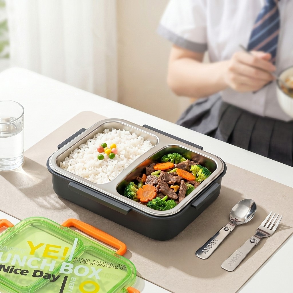 전자레인지용 304 스테인리스 도시락, 분리형 음식 보 - Meal Prep Kinder 리뷰 및 가격