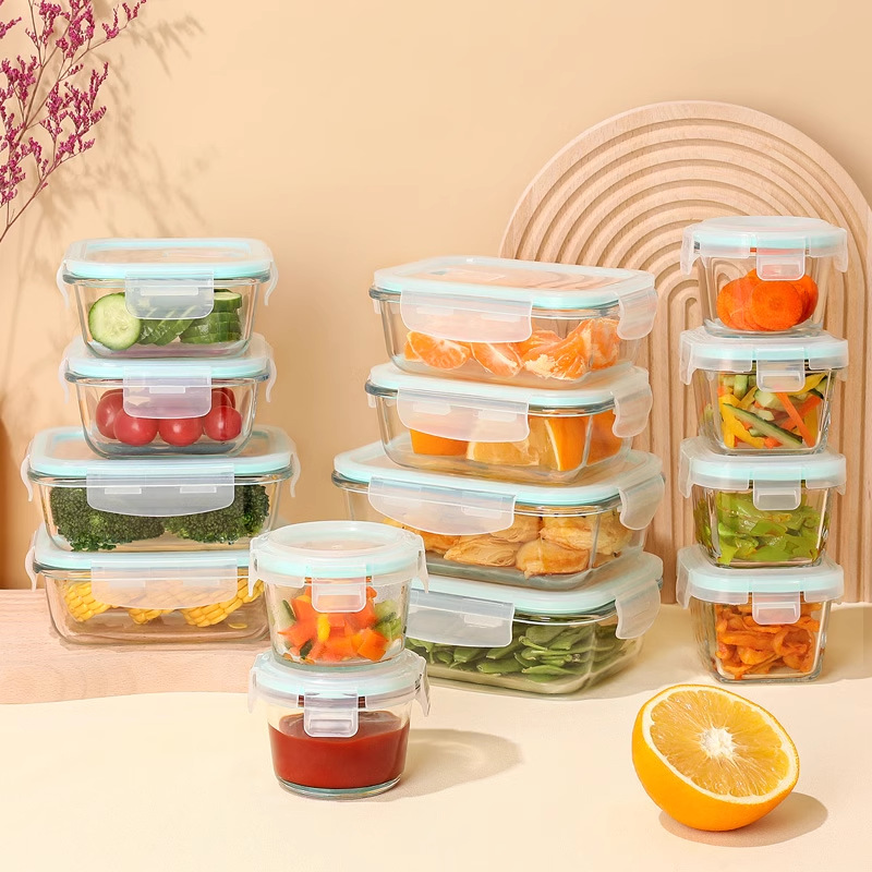 고붕규산 유리 도시락 전자레인지 가열 가능 밀폐형 벤토 - Meal Prep Glass Containers Oven Safe 리뷰 및 가격