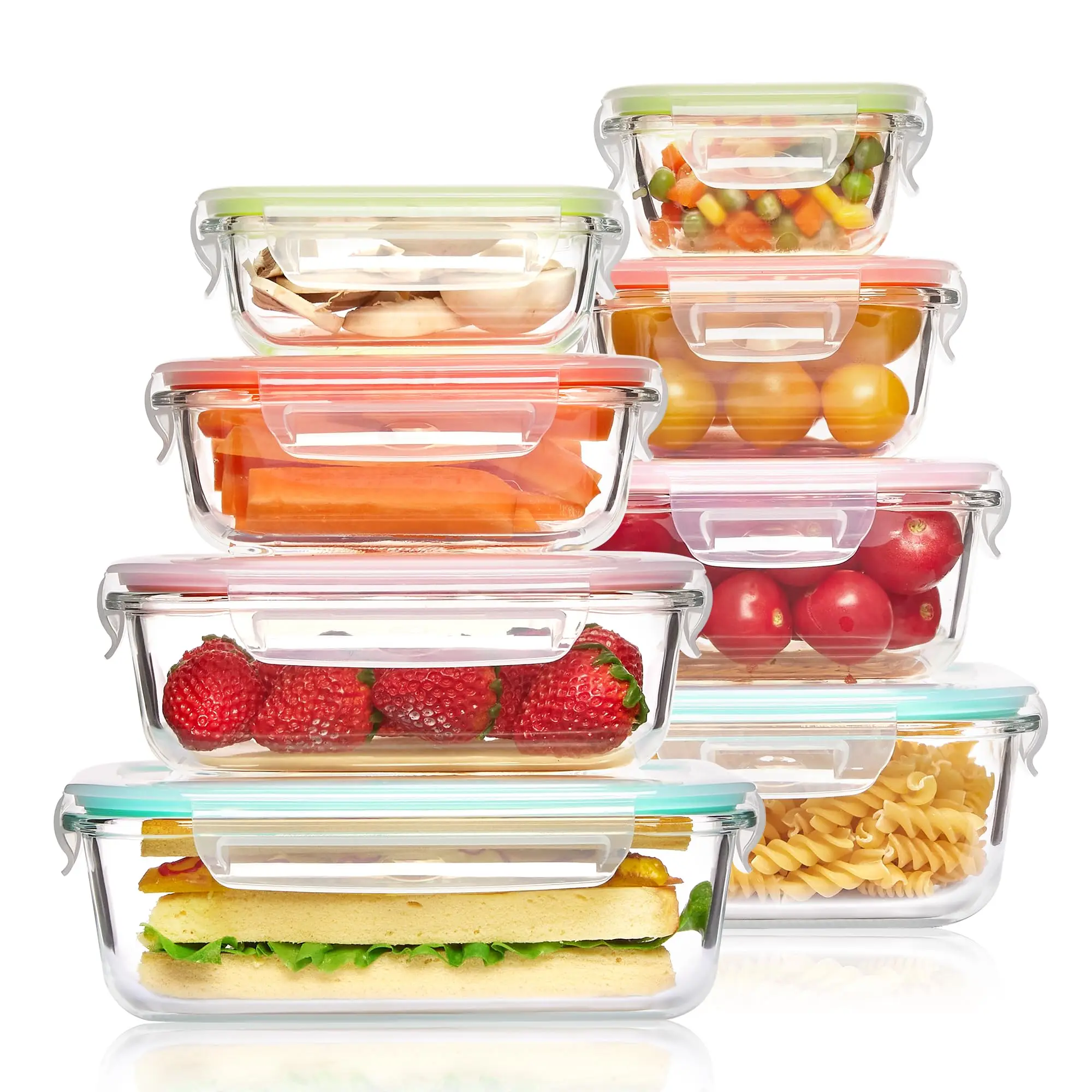 유리 도시락 식품 보관 용기, 식사 준비, 밀폐 도시락 - Meal Prep Glass Containers Oven Safe 리뷰 및 가격