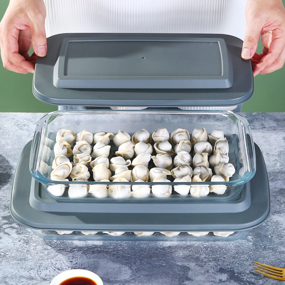 내구성 있는 직사각형 유리 베이킹 접시, 고온 내열성  - Meal Prep Glass Containers Oven Safe 리뷰 및 가격