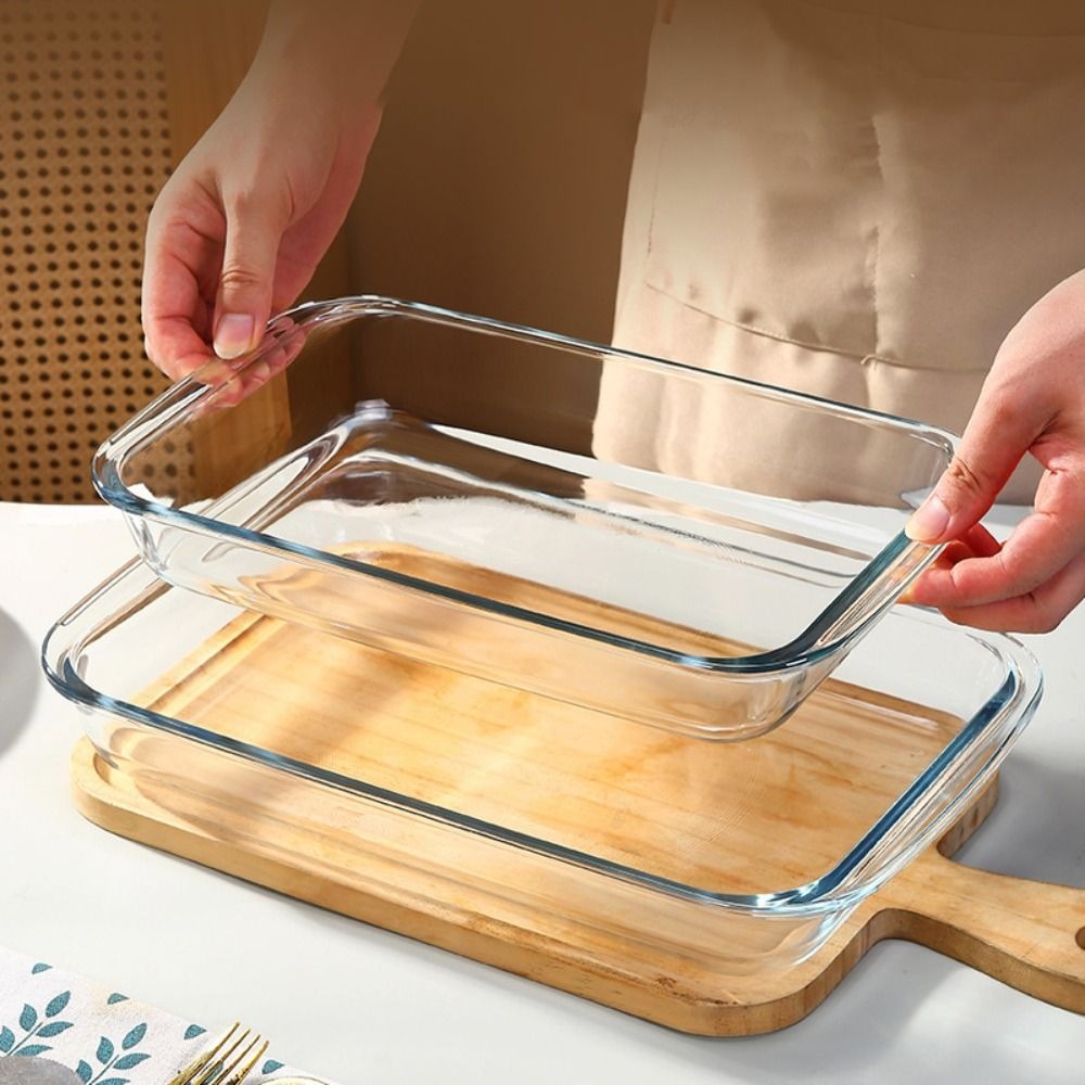 내구성 있는 직사각형 유리 베이킹 접시, 고온 내열성  - Meal Prep Glass Containers Oven Safe 리뷰 및 가격