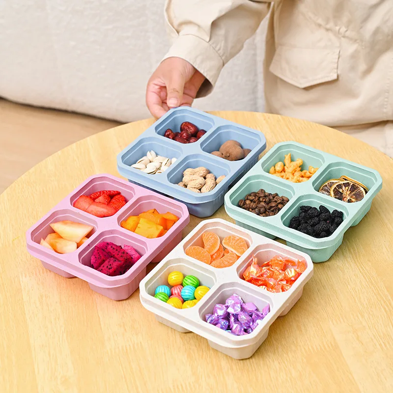 어린이 및 성인용 4 그리드 스낵 박스, 가정용 스낵  - Meal Prep Kinder 리뷰 및 가격