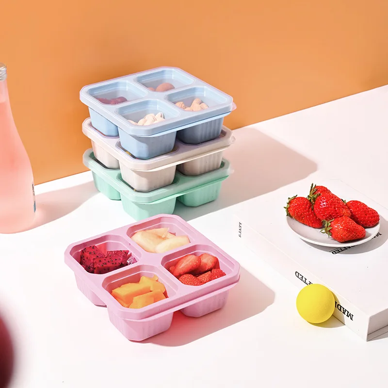 어린이 및 성인용 4 그리드 스낵 박스, 가정용 스낵  - Meal Prep Kinder 리뷰 및 가격